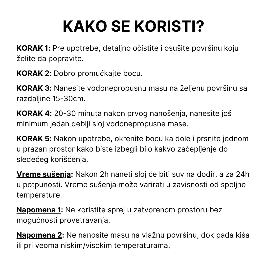 FLEXIBLE™ GUMA U SPREJU – PROFESIONALNA IZOLACIJA ZA SVE POVRŠINE!