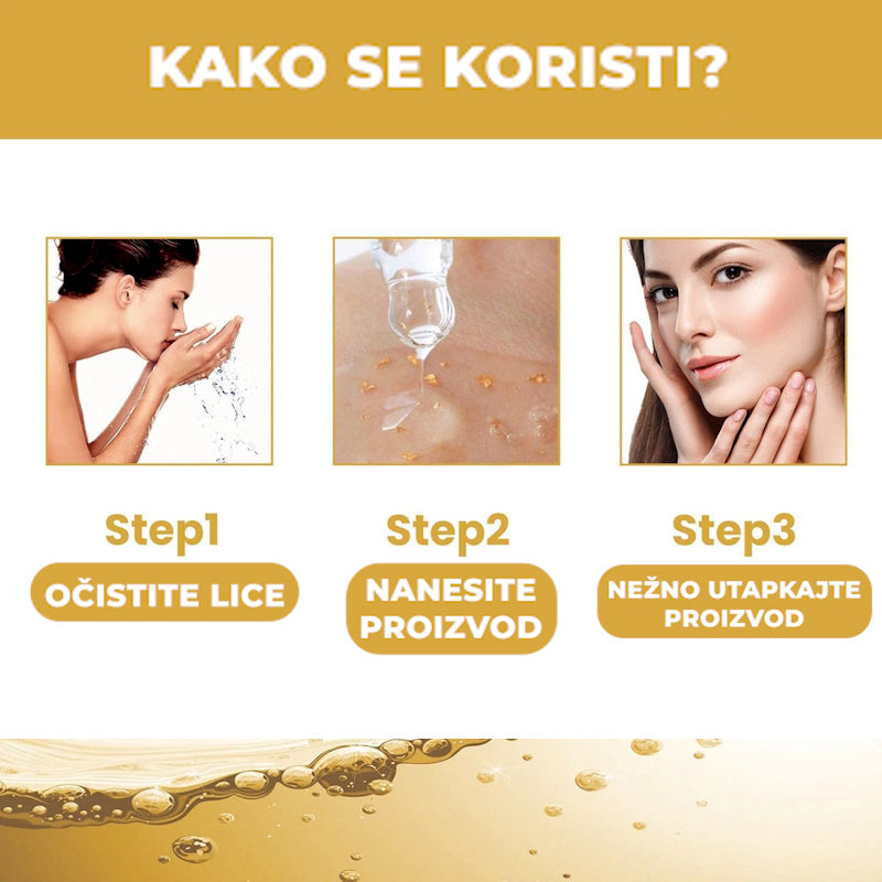 Japanski serum za podmlađivanje 24k zlato 100% čisto