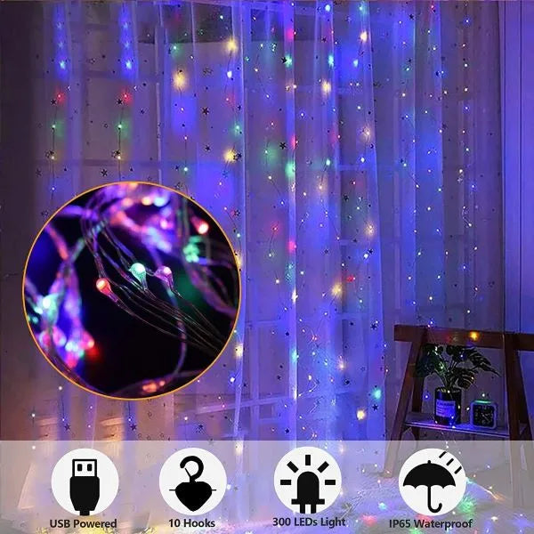 3D LED Zavese – Magično Osvetljenje za Svaku Priliku! ✨🎄